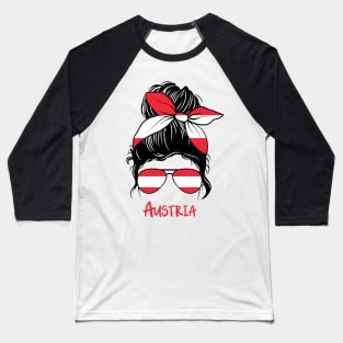 Austria girl, Proud Flag, Austria gift heritage, 	Austrian girlfriend Baseball T-Shirt